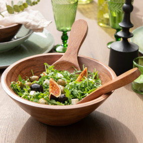 Saladeira em Madeira Acácia